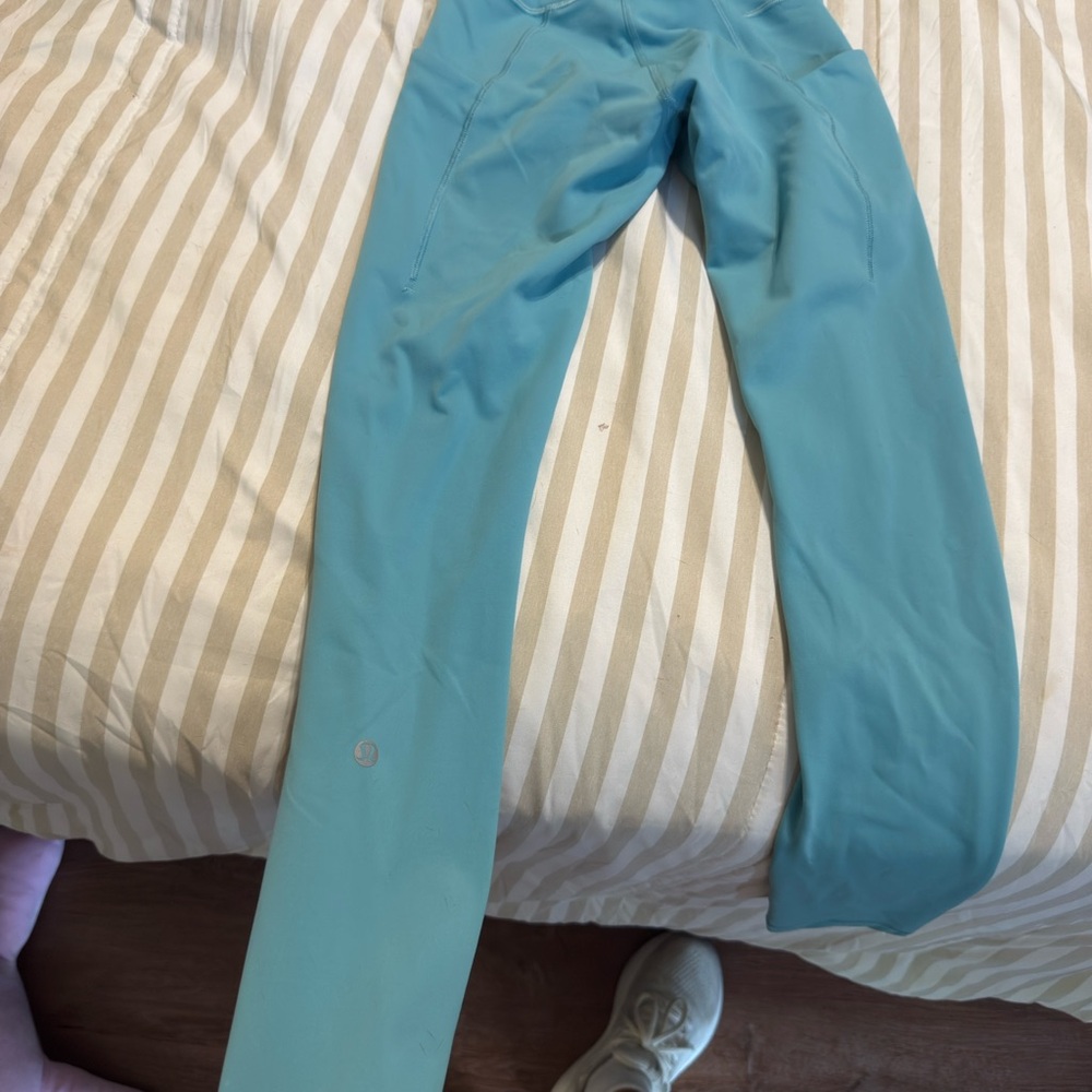Lululemon Athletic Leggings teal color